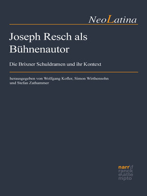 cover image of Joseph Resch als Bühnenautor